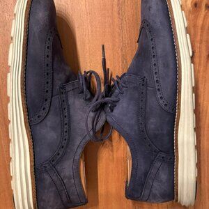 Cole Haan Grand OS Navy Blue Wingtop Oxford (RARE) Men's Size 10